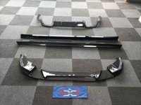 Pour BMW X3M F97 Kits de carrosserie en fibre de carbone Style 3D pare-chocs avant lèvre avant jupe latérale diffuseur arrière 2020 +