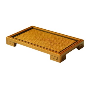 Bamboo <b>Tea</b> Tray Flat Durable <b>Tea</b> <b>Set</b> Display Stand For One Teapot And Two Cups - Product Image 5