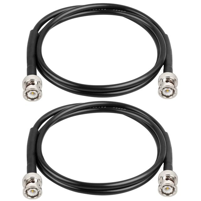 Brass Housing Coaxial Jumper Cable Male Straight Plug Connector 10A Rated Current RF Assembly