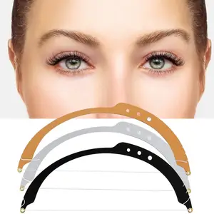 Permanent Bow Arrow Line Ruler Microblading Tattoo Stencil Professional Brow Drawing Mapper for Perfect Shaped Brows