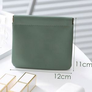 Low Moq Pouch <b>Small</b> Pu Leather Coin <b>Purse</b> Bulk Wholesale Custom Initial Women's Mini Lipstick Bag - Product Image 2