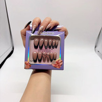 Kit de nail art DIY tendance avec différents styles, faux ongles en gel souple français, vente directe d'usine, nouveau kit d'ongles artificiels