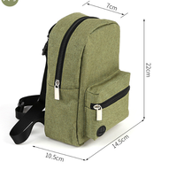 Sac à dos mignon en polyester avec motif Golden Retriever, fermeture éclair, motif uni, pour chiens et chats pour transporter leurs propres effets.