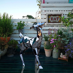 Park and garden metal stainless steel decoration animal sculpture modern life size bronze deer garden statues - Product Image 6