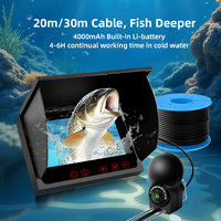Buscador de Peces Subacuático Portátil de 30 Metros con Pantalla IPS de 4.3 Pulgadas - Cámara de Pesca de 5MP, Resistente al Agua IP68, para Pesca en Hielo y Pesca en Agua Salada