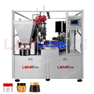 Customized Automatic Cosmetics Filling, Sealing, Capping Machine Paste Face Cream Can Filling Machine