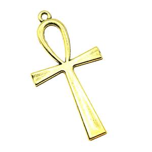 WYSIWYG 50pcs/bag 52x28mm Life Key <strong>Ankh</strong> Cross Charms for <strong>Jewelry</strong> Making ABD-C10074 - Product Image 1