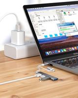 Dispositivo de Expansión USB Dos en Uno, Concentrador de Red, Base de Expansión Multifuncional, Divisor de Computadora, USB 3.0