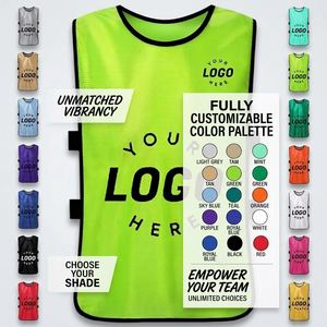 Custom logo Promotional Football Basketball Marathon Team <b>Bibs</b> Wholesale Polyester Sports <b>Training</b> Vest - Product Image 5