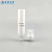 Flacon Airless Jetable à Double Tête, Capacité 10ml 20ml, pour Soin des Yeux, Seringue Vide, Produits de Beauté, Shampoing, Lotion