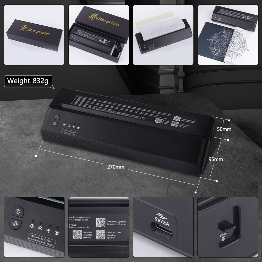 その他 Ambition MHT-P8008 Tattoo printer Ambition MHT-P8008 Tattoo Printer - Precision & Portability