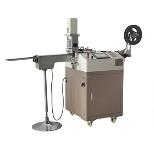 JC-3080 High Speed Garment Fabric Care Label Ultrasonic Cutting Machine For Satin Ribbon Clothes Label Cut And Fold Line