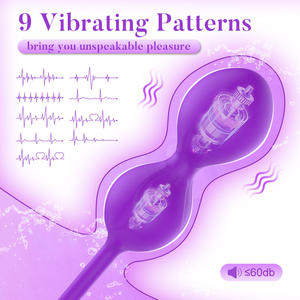 Vibrador multifrecuencia transfronterizo Revestimiento de goma Partes privadas Entrenamiento Masajeador erótico para adultos para mujeres Aplicación de control remoto - Product Image 2