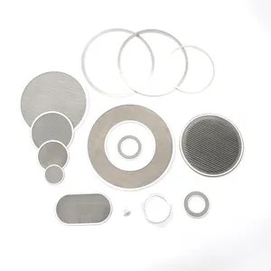 100 200 Micron Extruder Screen Ronde Disc Filter Rvs Circulaire Draad Mesh Liquid Filter Gebruik Voor Geweven Machine