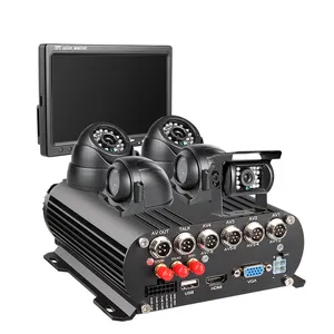 กล้องเฝ้าระวังระบบ8CH 4กรัม WiFi GPS 1080จุด AHD HDD มือถือ DVR 7นิ้วจอภาพ VGA และ5 IR กล้องกันน้ำ