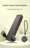 Convertisseur de cartouches de jeu pour Switch, lecteur de cartes multi-emplacements à 8 emplacements, lecteur de cartes d'extension, contrôle filaire, en plastique