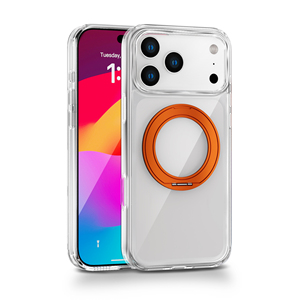 Premium Drop-Proof Transparent <b>Phone</b> Case with 2.5mm Acrylic 360.Magnetic Stand for 17/16/15/14/13 Pro - Product Image 3