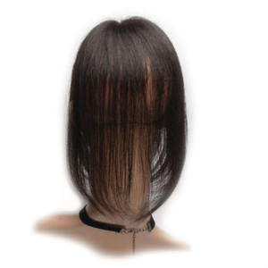 12 pouces léger volumineux conception coréenne 100% perruques de cheveux humains mi droite main attachée perruque respirant peignes intérieurs usure quotidienne - Product Image 6