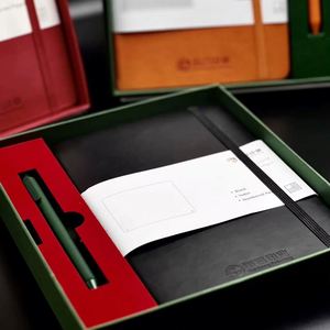 Set de Regalo de Cuaderno de Negocios A5 de Alta Gama Personalizable con Logotipo de Empresa para Reuniones Anuales, Aprendizaje de Empleados, Diseño Elegante - Product Image 2