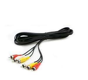 3 RCA Câble Audio Vidéo Composite Mâle à Mâle Câble <span class=keywords><strong>DVD</strong></span> (6 Pieds) pour <span class=keywords><strong>Télévision</strong></span> - Product Image 4