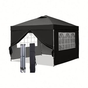 Convenient Pop-Up Canopy With Sidewall Windows Easy Set-Up Beach Tent for Event & <b>Party</b> Advertising <b>Gazebo</b> - Product Image 1