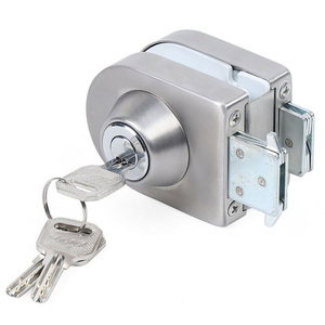 Serrure de porte en verre en acier inoxydable, <span class=keywords><strong>loquet</strong></span> de <span class=keywords><strong>sol</strong></span> durable anti-corrosion pour porte coulissante en verre de 10-12 mm - Product Image 3
