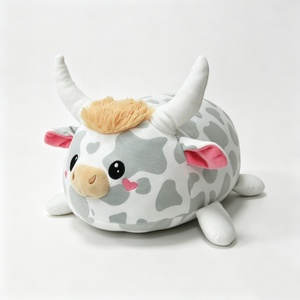 Peluche de vaca personalizado, Almohada de vaca de peluche, Peluche de vaca con manchas, Juguete de vaca adorable, Peluche de vaca lechera - Product Image 5