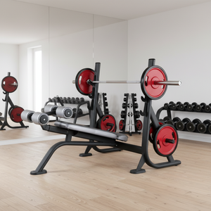 <span class=keywords><strong>Banc</strong></span> de musculation <span class=keywords><strong>incliné</strong></span> professionnel pour salle de sport - Équipement robuste pour les exercices de presse inclinée et abdominaux - Product Image 5
