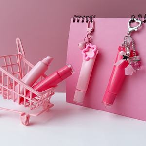 Jolies Tubes Vides pour Gloss à Lèvres, Contenants de Haute Qualité, Tubes Souples Vides de 8g/15g, Flacons de Teinte à Lèvres avec Porte-clés pour Emballage Cosmétique - Product Image 1