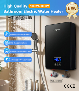 Personalización OEM 8000W 220V Calentador de agua eléctrico inteligente Ducha de baños de agua caliente <span class=keywords><strong>para</strong></span> hoteles y hogar Suministro multipunto - Product Image 3