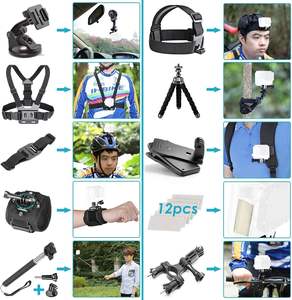 Kit de accesorios de montaje de cámara de acción 50 en 1 versión de alta calidad para <span class=keywords><strong>GoPro</strong></span> 12 10 9 Insta360 X3 X2 GO3 <span class=keywords><strong>Sony</strong></span> Sports DV - Product Image 2
