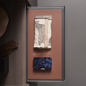 Cooper Vanca <b>Wardrobe</b> Pull Out Basket Rectangle Leather Drawer Type Damping Buffer Telescopic For Home Cabinets - Product Image 1