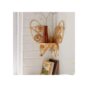 ชั้นหวายสีรุ้งติดผนังสำหรับตกแต่งในร่มใช้งานได้หลากหลายประหยัดพื้นที่จัดเก็บเครื่องประดับในห้องน้ำห้องนั่งเล่นห้องครัว - Product Image 5