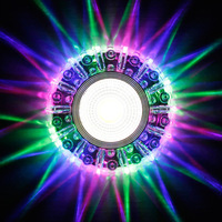 Nuevas Luces LED de Techo de Cristal de 6/7/8cm con Orificio Abierto para Sala de Estar, Dormitorio, Pasillo, Luces de Techo con Efecto Ojo de Buey en Varios Colores