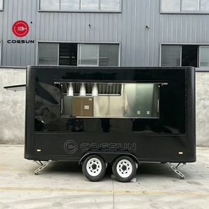 COGSUN Chariot alimentaire personnalisé avec autocollants, remorque alimentaire mobile pour boulangerie, chariot à burgers et frites, chariot à glaces, remorque de concession entièrement équipée - Product Image 4