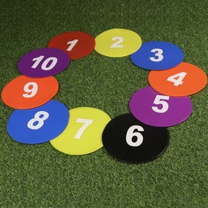 Conos Marcadores Planos Numerados Antideslizantes, Conos Deportivos para Entrenamiento de Fútbol y Baloncesto, Marcadores de Puntos - Product Image 4