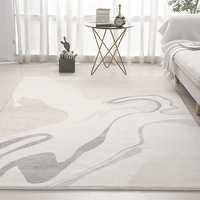 Handgefertigte & Maschinengefertigte Geometrische Muster Polypropylen Waschbare Kleine Bodenläufer für Wohnzimmer Moderner Teppich