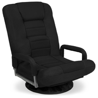 Chaise de jeu au sol chaise pliante pivotante avec accoudoir et dossier réglables à 6 positions chaise berçante pliable pour bureau à domicile