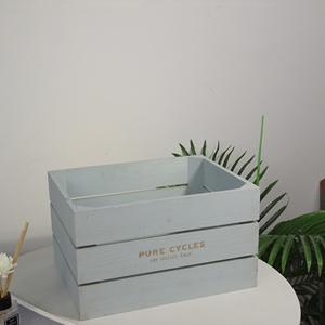 Caja de Almacenamiento Cuadrada de Madera Blanca, Pequeña Decoración Navideña, Manualidades para Letreros de Pared - Product Image 1