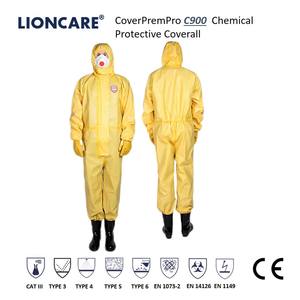 Combinaison de Protection chimique Type 3 Type 4, combinaison jetable avec capuche - Product Image 2
