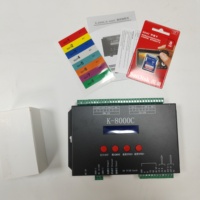Controlador de Píxeles LED Programable K-8000C K-1000C T8, 8 Puertos de Salida, Tarjeta SD, Control DMX SPI Fuera de Línea para Luces LED RGB Direccionables