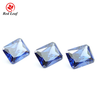 Excellentes pierres précieuses L-Tanzanite Pierres de zircon synthétiques coupe rayonnante populaires pour la fabrication de bijoux et la conception d'accessoires de mode
