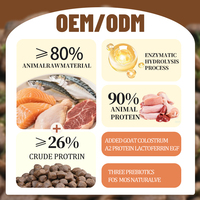 Nourriture pour chiens hautement énergétique de qualité supérieure avec 5% de viande lyophilisée, protéines d'autruche et de bœuf, cuite à basse température, sans céréales, 15 kg