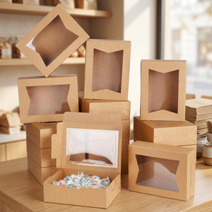 Boîtes d'expédition carrées en carton écologique empilables à compartiments multiples pour usage domestique, bureau, industriel et cosmétique, avec pelliculage mat - Product Image 4