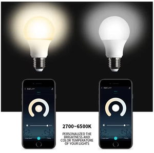 Bombilla LED Inteligente Cozylife para <span class=keywords><strong>HomeKit</strong></span>, Control por Voz Siri, AC200-240V, RGBWC, Base E27, Certificación ROHS, Regulable, Blanco Cálido - Product Image 3
