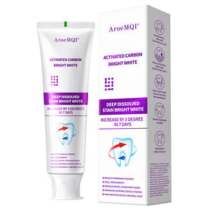 อะโรอีเอ็มคิวไอ ยาสีฟันถ่านกัมมันต์ 100 กรัม ไวท์เทนนิ่งขจัดคราบขาวกระจ่างใส - Product Image 1