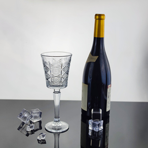 Copa de champán vintage de 205 ml con corte de diamante, copa transparente con tallo para vino espumoso y artículos de bar - Product Image 3