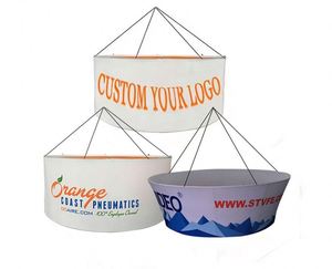 Pancarta Colgante de Techo con Forma Personalizada Impresa, Exhibición de Tela Elástica para Uso en Interiores, Pancarta de Techo Personalizada - Product Image 1