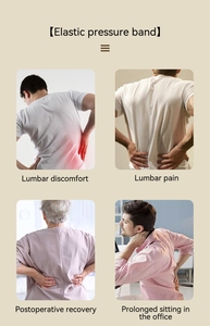 Cinturón de Soporte <span class=keywords><strong>Lumbar</strong></span> Transpirable para Corrección de Postura con Terapia Magnética Autocalentable, Faja Reductora de Cintura Ajustable para Uso Diario - Product Image 6