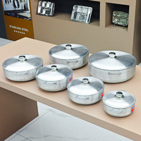 Batterie de Cuisine Classique en Aluminium de Haute Qualité, 12 Pièces, Prix Abordable, Casseroles Moulées Sous Pression, Poêles à Frire et Marmites Géantes en Aluminium Forgé